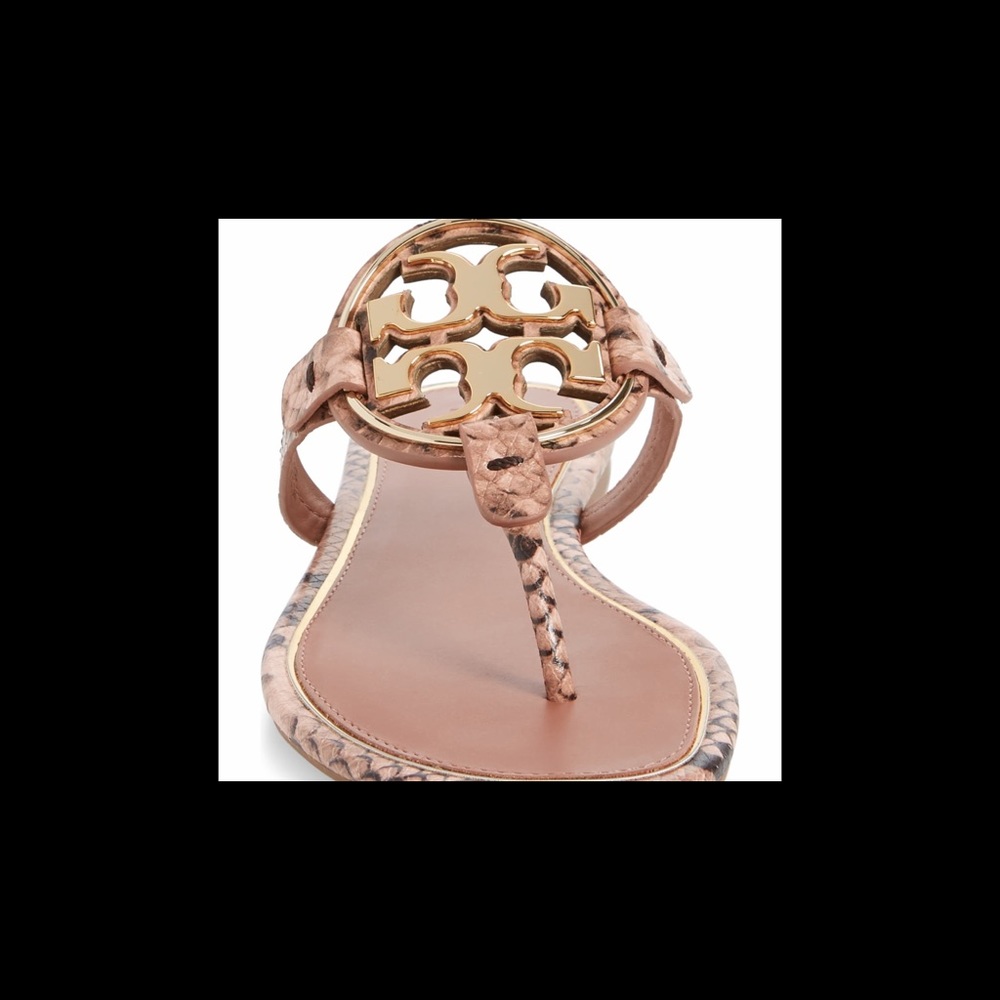 NIB Tory Burch Miller Sandals. Blush Roccia color